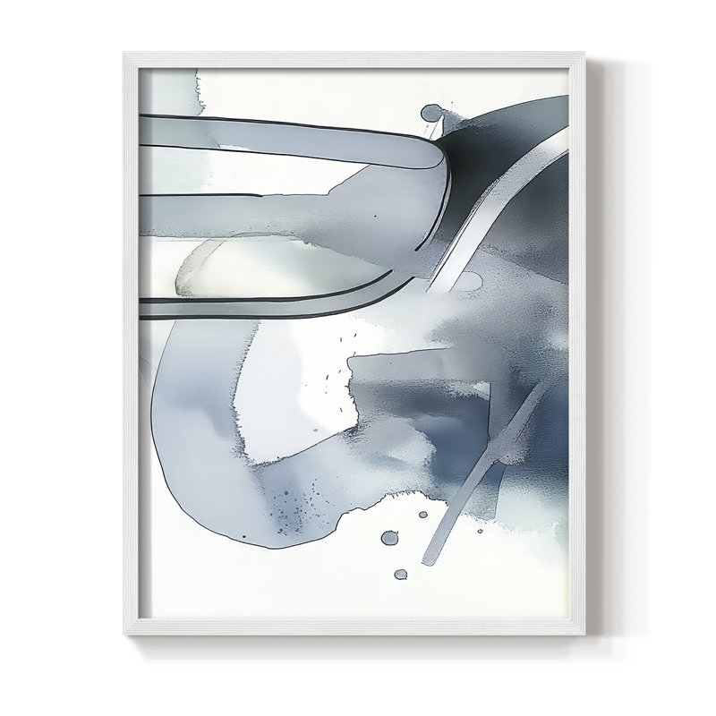 "ABSTRACT Series DCCXLIX" par J Paul, Blanc / Blanc, H 21 po x l 17 po