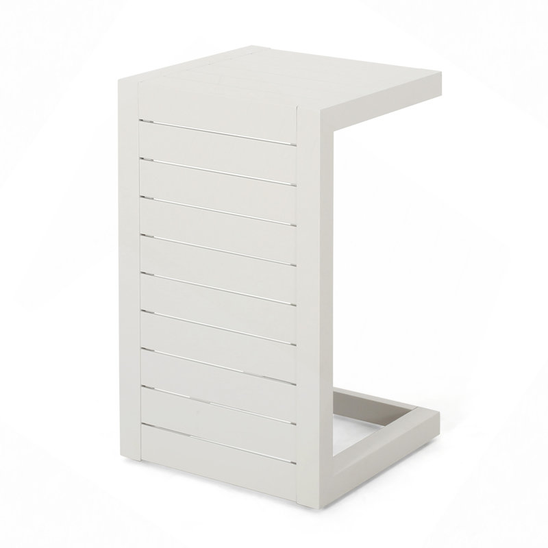 Table en forme de C, Blanc