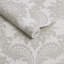 Damask Metallic Wallpaper Double Roll-1862370770