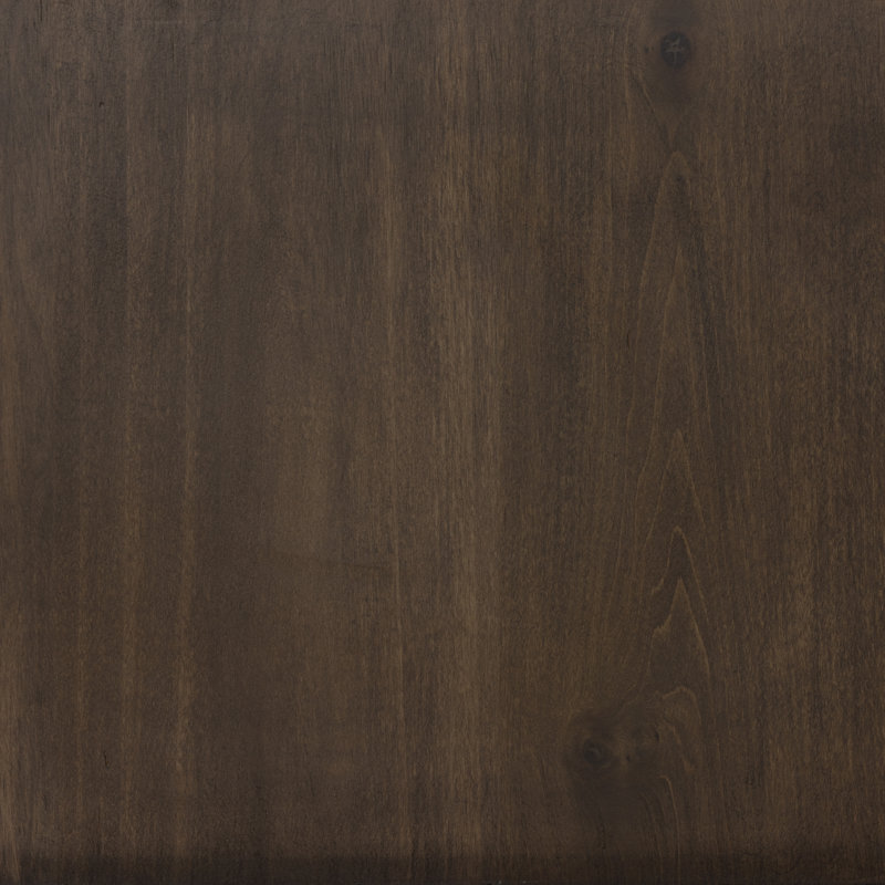 Trey Aasmin Bookshelf - Black Wash Poplar, Natural Iron