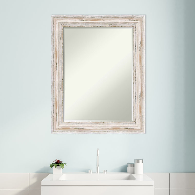 Tico Flat Mirror, White, 29.13" H x 23.13" W