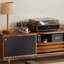 Meuble télé en bois rétro de couleur assortie-1858565588