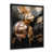 Impression noire sur toile encadrée sélectionné