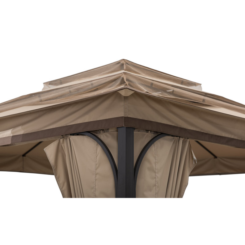 Sunjoy Polyester Replacement Canopy for 13 ft. x 13 ft. Gazebo, Polyester Fabric, Fit for Model LKJP2954, Brown