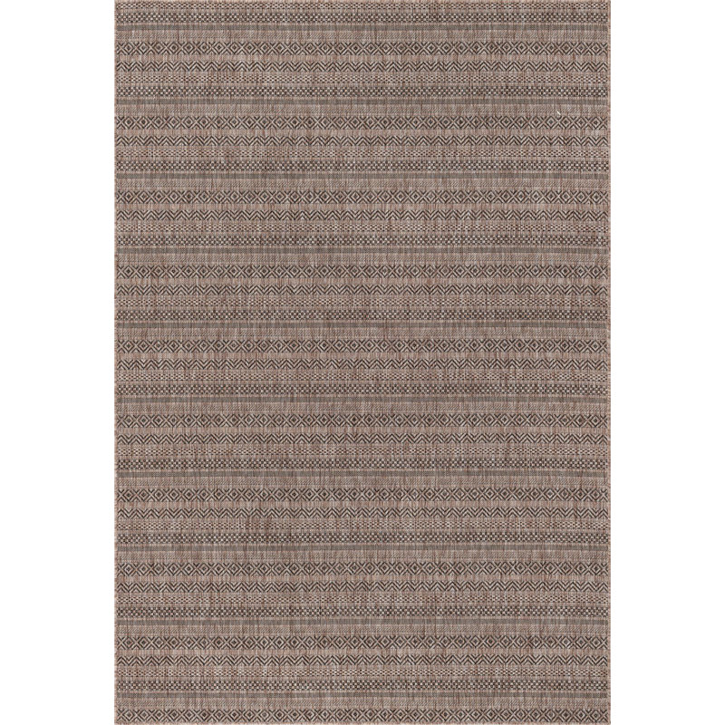 Outdoor Glimmer Area Rug Light Brown Color, Rectangle 6' x 9'