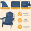 Chaise Adirondack pliante avec repose-pieds Wister-543699947