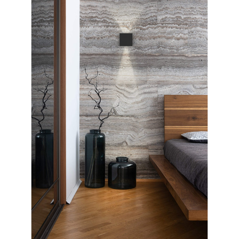 Aluminium LED Flush Mounted Sconce, White