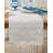 Handcrafted Handloom Table Runner With Delicate Fringe Detail