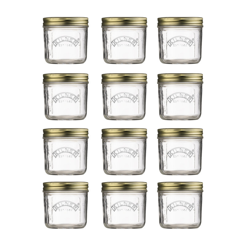 Pot de conserve large 7 oz - ensemble de 12