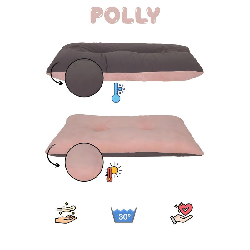 Lit pour animaux Helky, L 19,7 po x l 13,8 po, Rose
