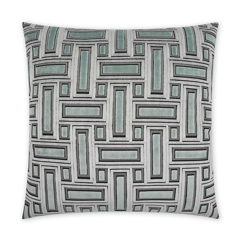 Coussin décoratif Brix, Saphire, Carré 22 po