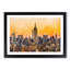 Yellow New York Skyline - Picture Frame Painting Print-56739540-56739541