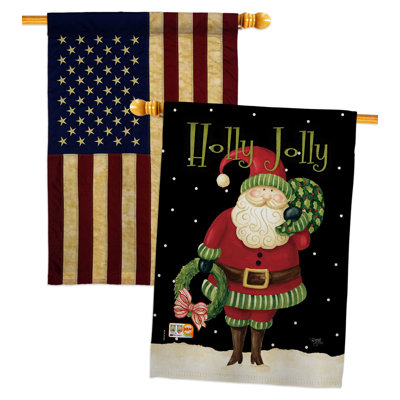 Drapeau de maison à 2 côtés en polyester / mélange de polyester 40 x 28 po
