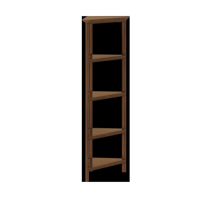 Lister Bookcase, Walnut, 60" H x 23.5" W x 15.5" D
