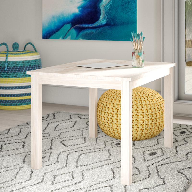 Dmitry Kids Solid Wood Play Or Activity Table