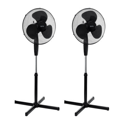 Igenix 16 Inch Pedestal Fan Pack of 2