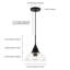 Luminaire suspendu en forme de dôme à 1 lumière Giraldo-1441526060