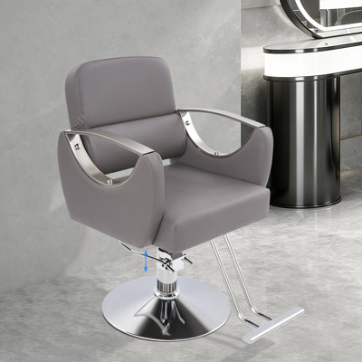 Salon Chairs Hydraulic Adjustable Barber Chair440lbs Load 360° Rotating Beauty Chair for Barbershop Beauty Salon Spa