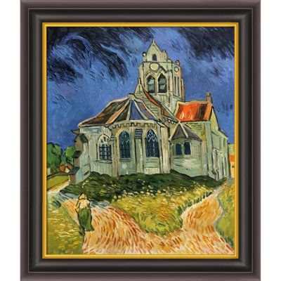 «The Church at Auvers» par Vincent Van Gogh - peinture sur toile encadrée