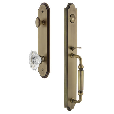 Arc One-Piece Complete Inactive Dummy Handleset with F Grip and Biarritz Knob