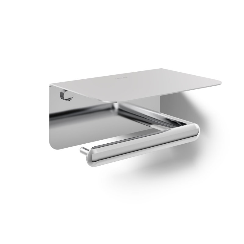 Porte-papier hygiénique horizontal Kumin, Polished Chrome