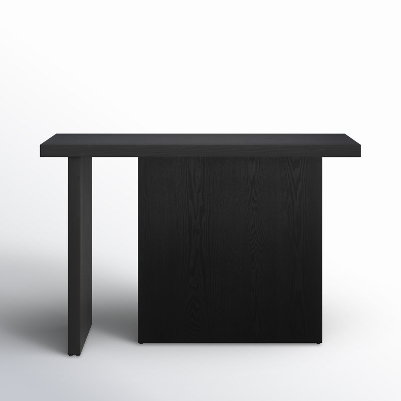 Aava 47" Solid Wood Console Table, Black