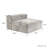 Nikodemos Upholstered Slipper Chair with Accent Pillow-1352420250