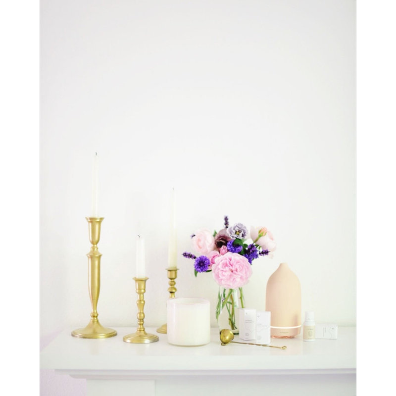 House and Home 15.5oz Blush Rose Sunroom Signature Candle, 6.5 oz.