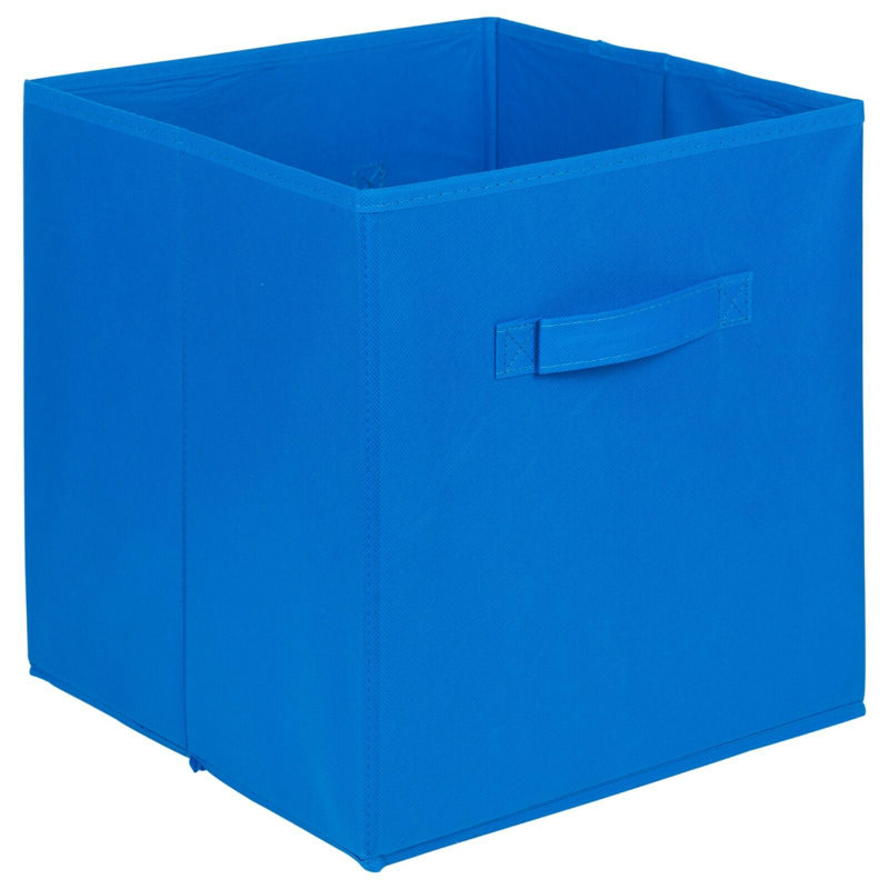 Iron Standard Bookcase, Royal Blue, Standard (2 Shelf Tiers), H68.5 x W70 x D34.5cm