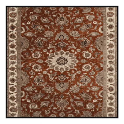 Tapis brun lavable à la machine