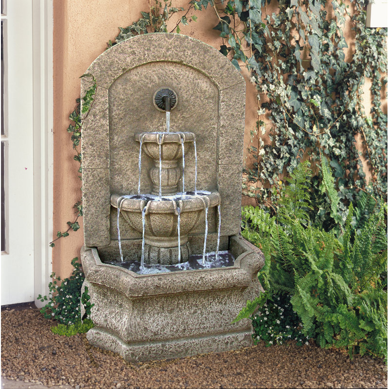 Portofino Wall Base Fountain, Forest Brown