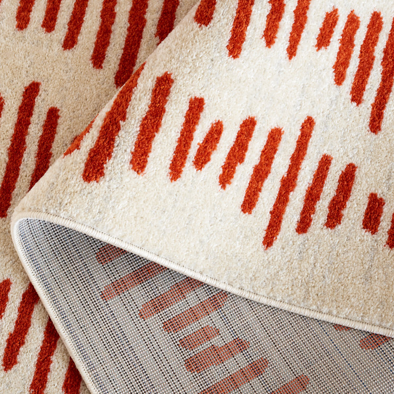 Kaitrin Tulum Performance Abstract Rug, Rectangle 5'5" x 7'7"