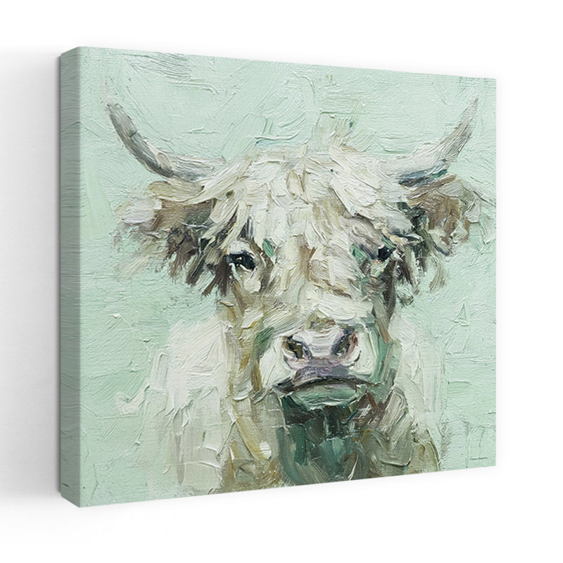 «Fluffy Calm Abstract Contemporary Landscape Nature», art mural, H 32 po x l 32 po