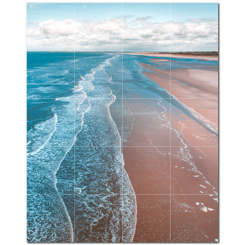 Murale décorative en céramique 4,25 po x 4,25 po