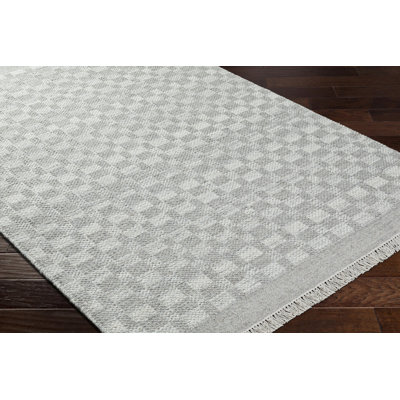 Lavande Hand-Woven Plaid Rug