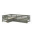 Lit plateforme compact en forme de L avec trois tiroirs de rangement-114355901