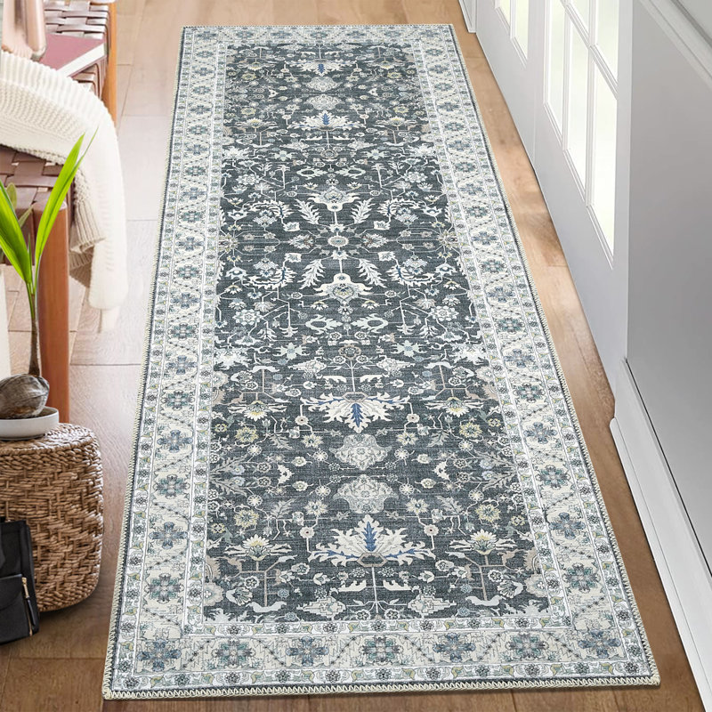 Clevester Washable Oriental Indoor Rug, Runner 2' x 6'