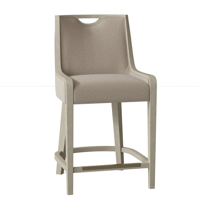 Tabouret de comptoir 26,5 po Anthony, 9508 Poplpropylène sable / oléfine, Gris anthracite