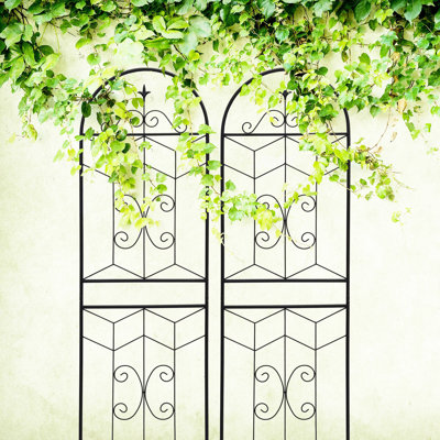 Paquet de 4 treillis de jardin en métal 71 po x 19,7 po Mercury