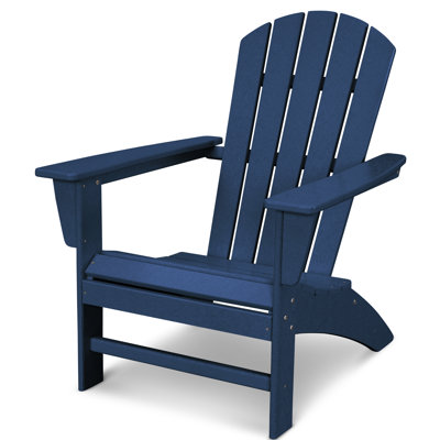 POLYWOOD Nautical Curveback Adirondack Chair