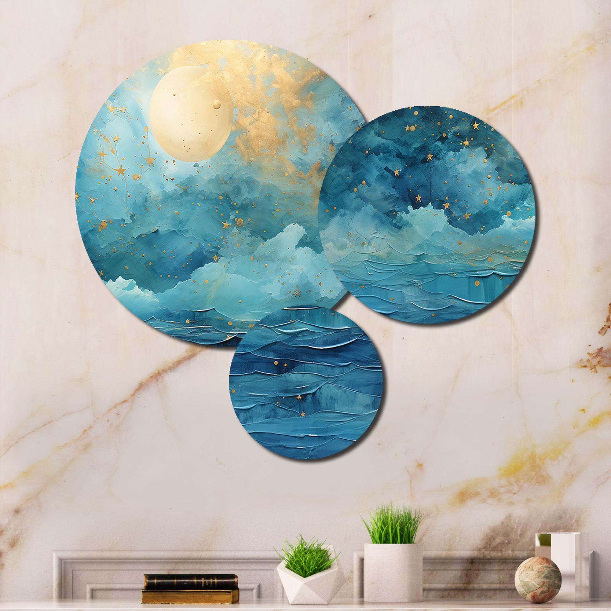 Ivy Bronx Abstract Wall Decor on Metal | Wayfair