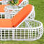 Chaise longue d'extérieur inclinable en alliage d'aluminium