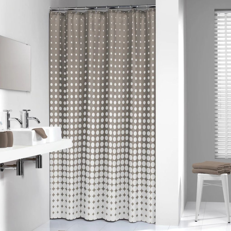 Sealskin Shower Curtain Speckles 180cm, Taupe
