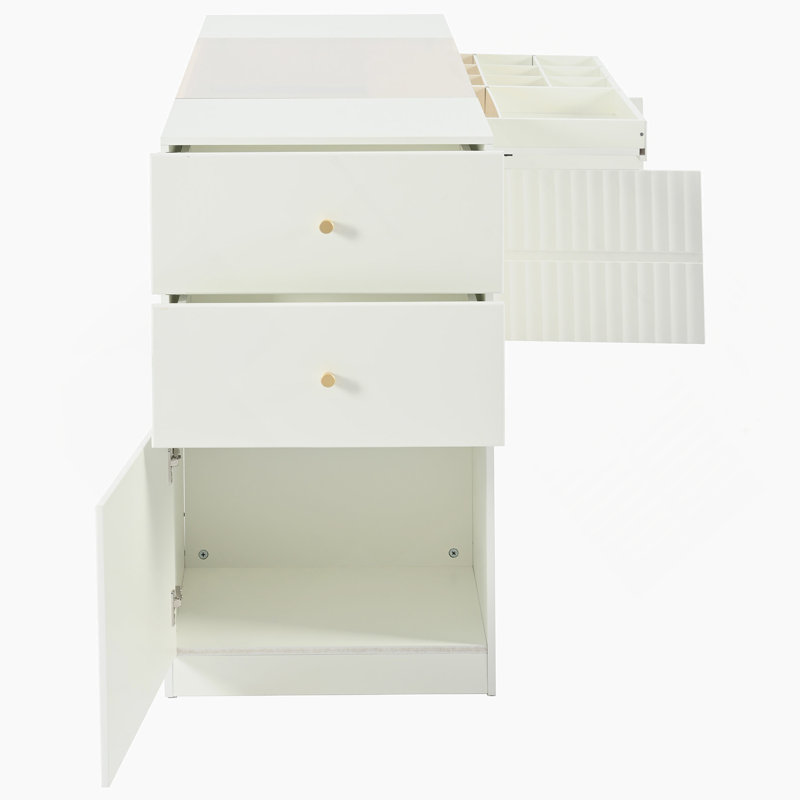 Commode de meuble-lavabo avec rangement à 6 tiroirs Modern Luxury