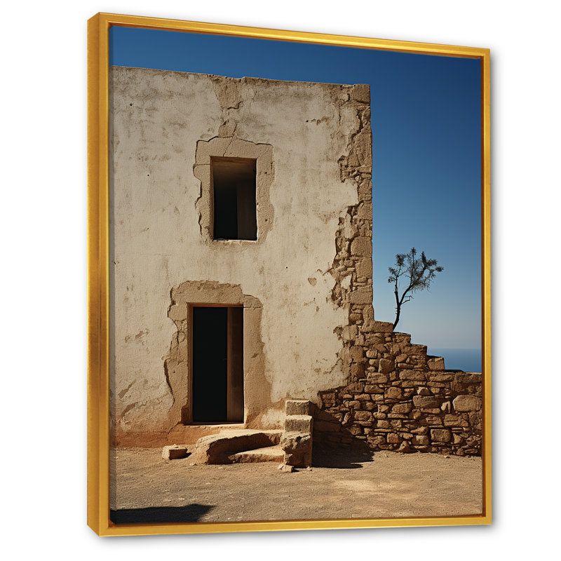 Monuments, minimalisme, photographie de paysage, H 32 po x l 24 po x P 1 po, Cadre flottant doré