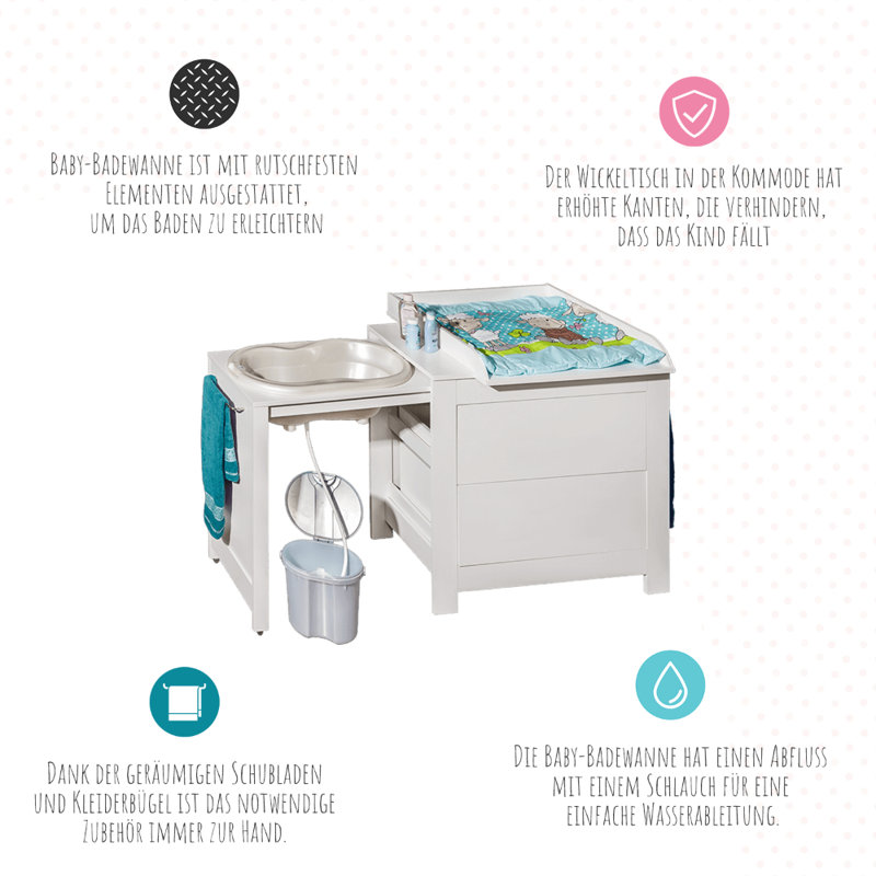 Woodmore Changing Table with Bath