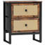50cm W Engineered Wood Bedside Table