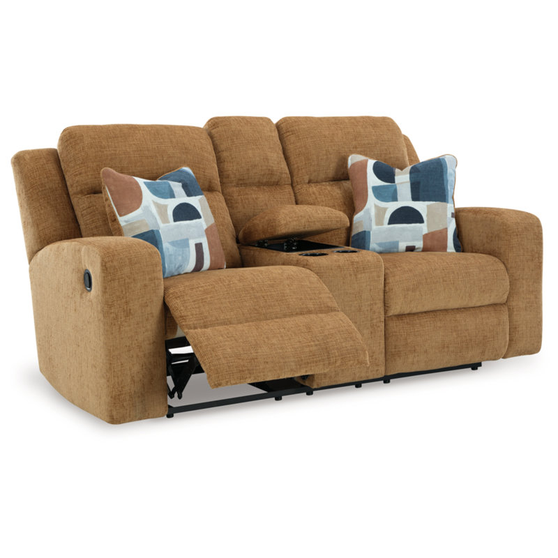 Jhanae Reclining Loveseat With Console