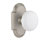 Cottage Plate with White Porcelain Door Knob