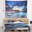 Tapisserie en polyester de bateaux asiatiques traditionnels avec accessoires suspendus inclus-28490035